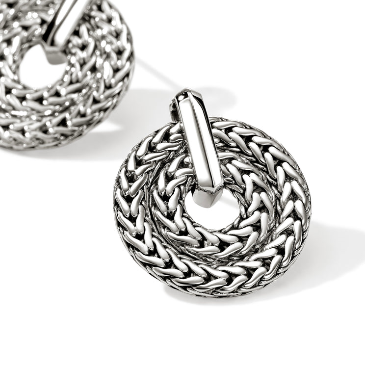 Icon Link Silver Drop Earrings by John Hardy