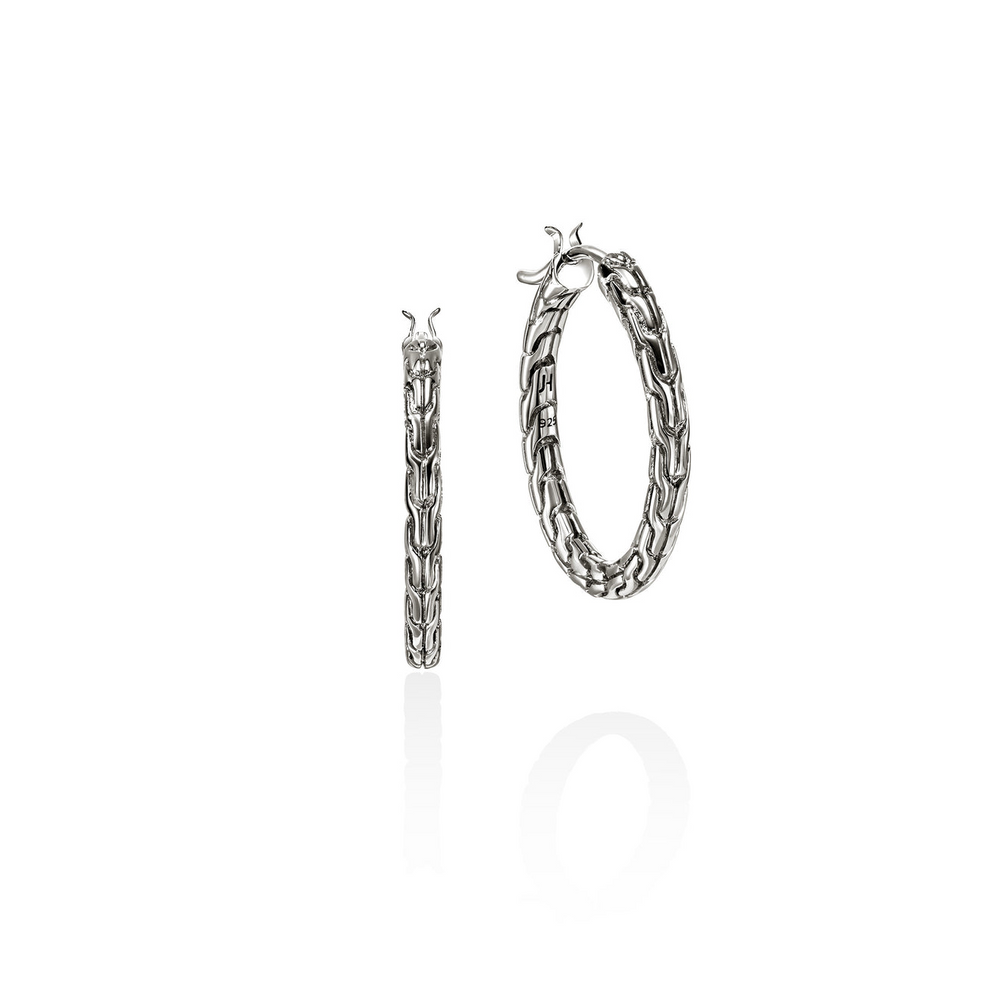 Essentials Silver 22mm Hoop Earrings by John Hardy