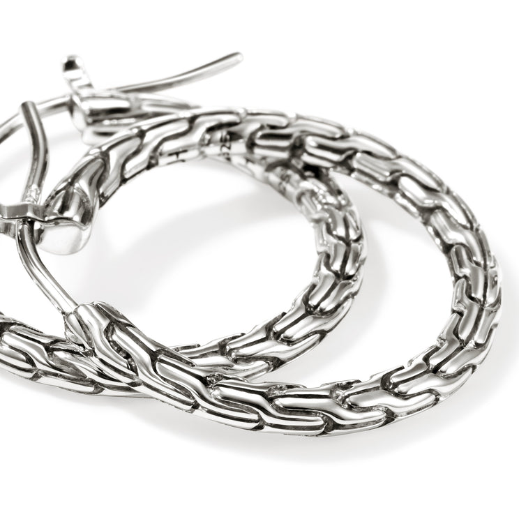 Essentials Silver 22mm Hoop Earrings by John Hardy