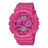 Monochromatic Pink Watch with Sparkling Metallic Indexes by G-Shock
