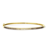 14K Honey Gold 1.00cttw Chocolate Ombre Diamond Bangle by LeVian