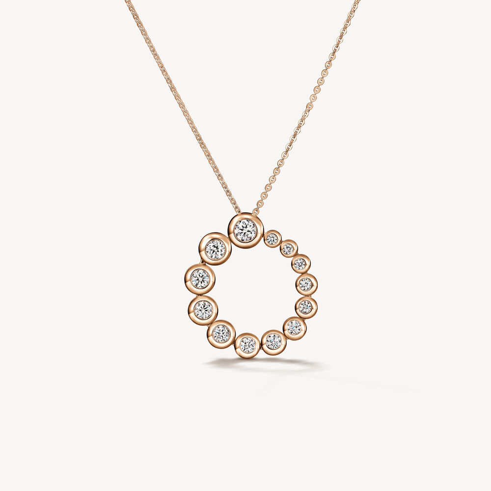 18K Yellow Gold Dream Circle 1.73cttw VS GH Convertible Diamond Pendant by Hearts on Fire
