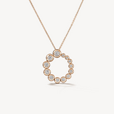 18K Yellow Gold Dream Circle 1.73cttw VS GH Convertible Diamond Pendant by Hearts on Fire