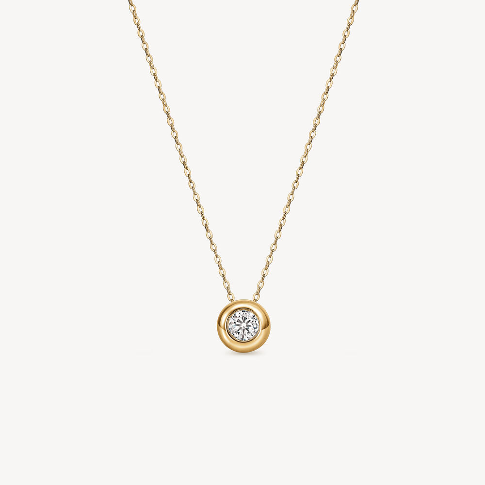 18K Yellow Gold Dream 0.21ct VS GH Solitaire Pendant by Hearts on Fire