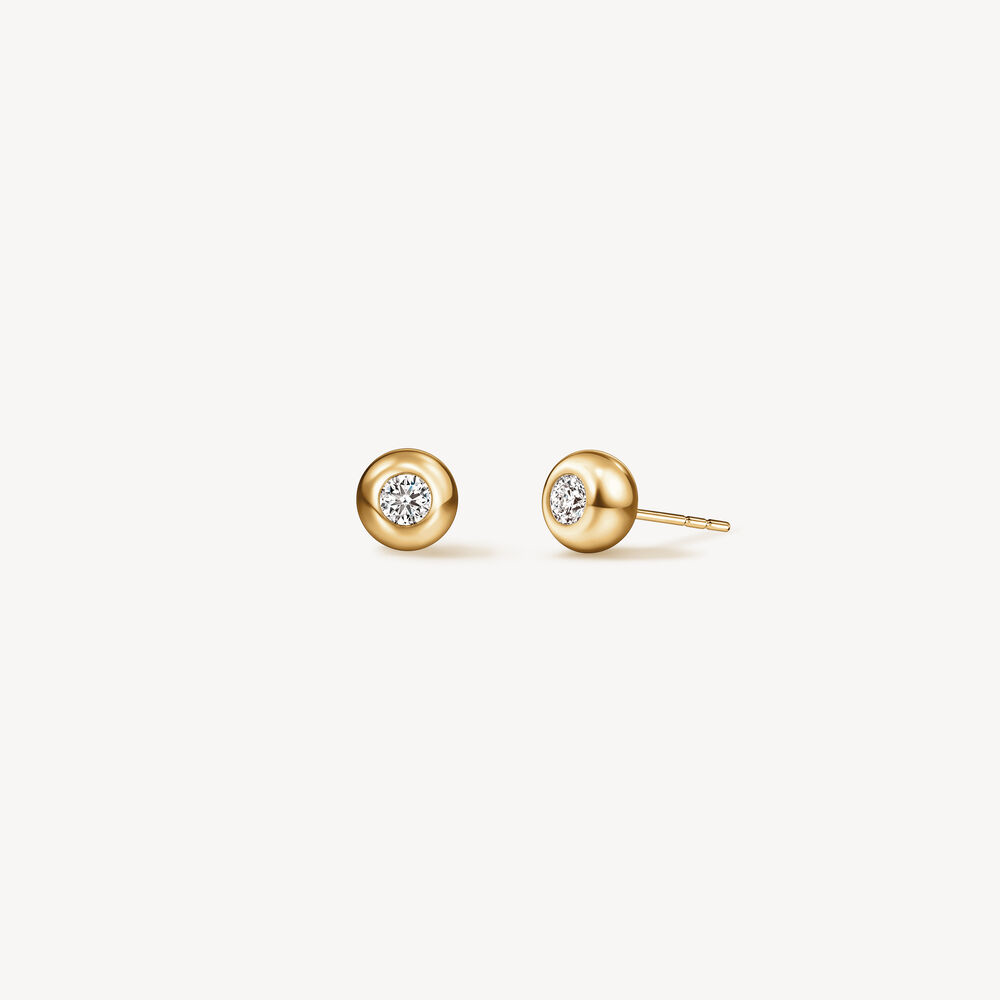 18K Yellow Gold Dream 0.42cttw VS GH Solo Stud Earrings by Hearts on Fire