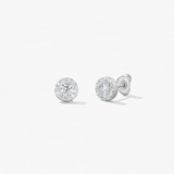 18K White Gold Hearts on Fire Fulfillment Stud Earrings