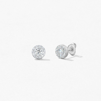 18K White Gold Hearts on Fire Fulfillment Stud Earrings