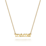 14K Yellow Gold Mama Initial Necklace by Gabriel