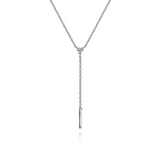 Sterling Silver 0.03cttw Diamond Y Necklace by Gabriel