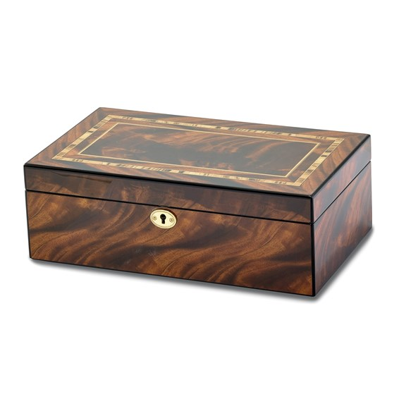Veneer High Gloss Finish Multi Use Locking Collector Box