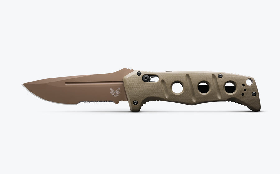 Auto Adamas Serrated Flat Earth Knife by Benchmade