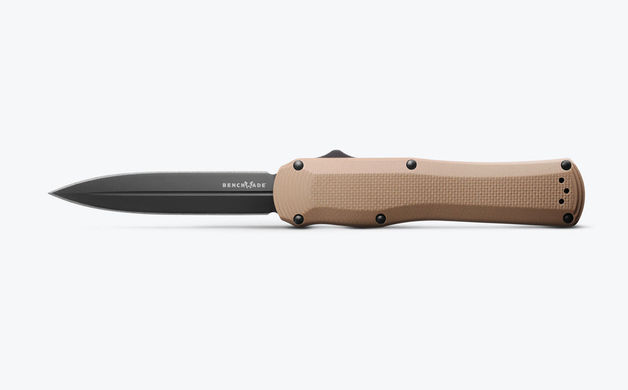 Autocrat, Finish Black Blade Steel: CPM-S30V (58-60) Handle Coyote Brown by Benchmade