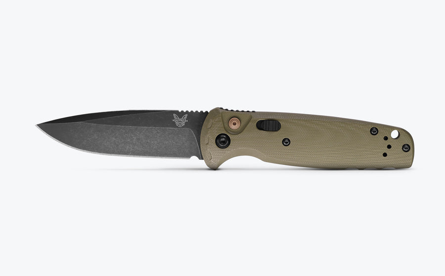 Composite Lite Auto Automatic Folder Non-Metallic Green Handle by Benchmade
