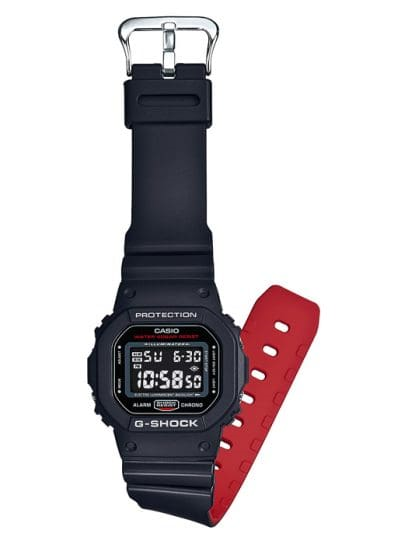 Black x Red Heritage Series with Resin Black & Red Band by G-Shock