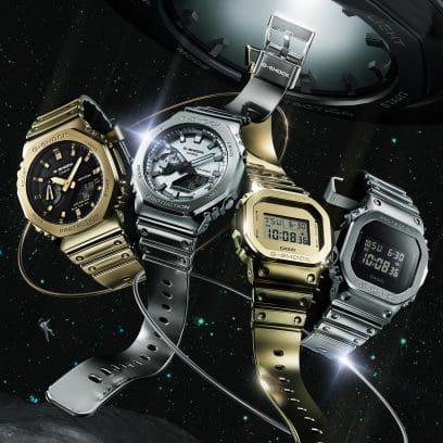 Silver Watch with Silicone Watch Band by G-Shock