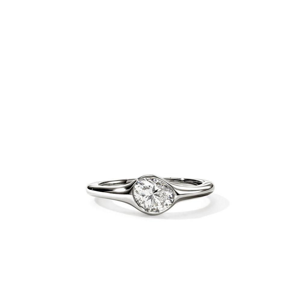 JH Lovestruck Silver Ring with 0.75ct LAB GROWN Diamond Sz 7 by John Hardy