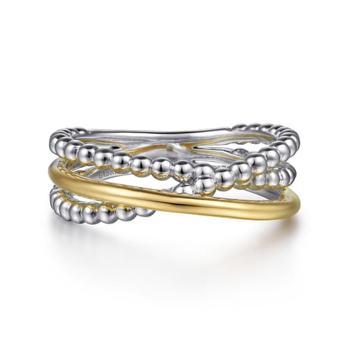 Two-Tone Bujukan Criss-Cross Ring