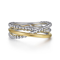 Two-Tone Bujukan Criss-Cross Ring