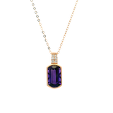 14K Rose Gold 2.38 Grape Amethyst & 0.03cttw Diamond Pendant by LeVian