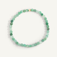 4mm Emerald May Birthstone Bead Bracelet 7" by Dee Berkley
