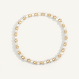 4mm Pearl & 14K Gold Filled Harmony Gemstone Bead Bracelet 7" by Dee Berkley
