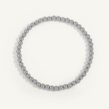 4mm Sterling Silver Shine Bright Bead Bracelet 7" by Dee Berkley