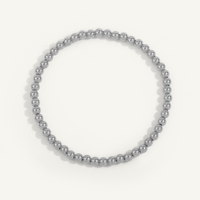 4mm Sterling Silver Shine Bright Bead Bracelet 7" by Dee Berkley