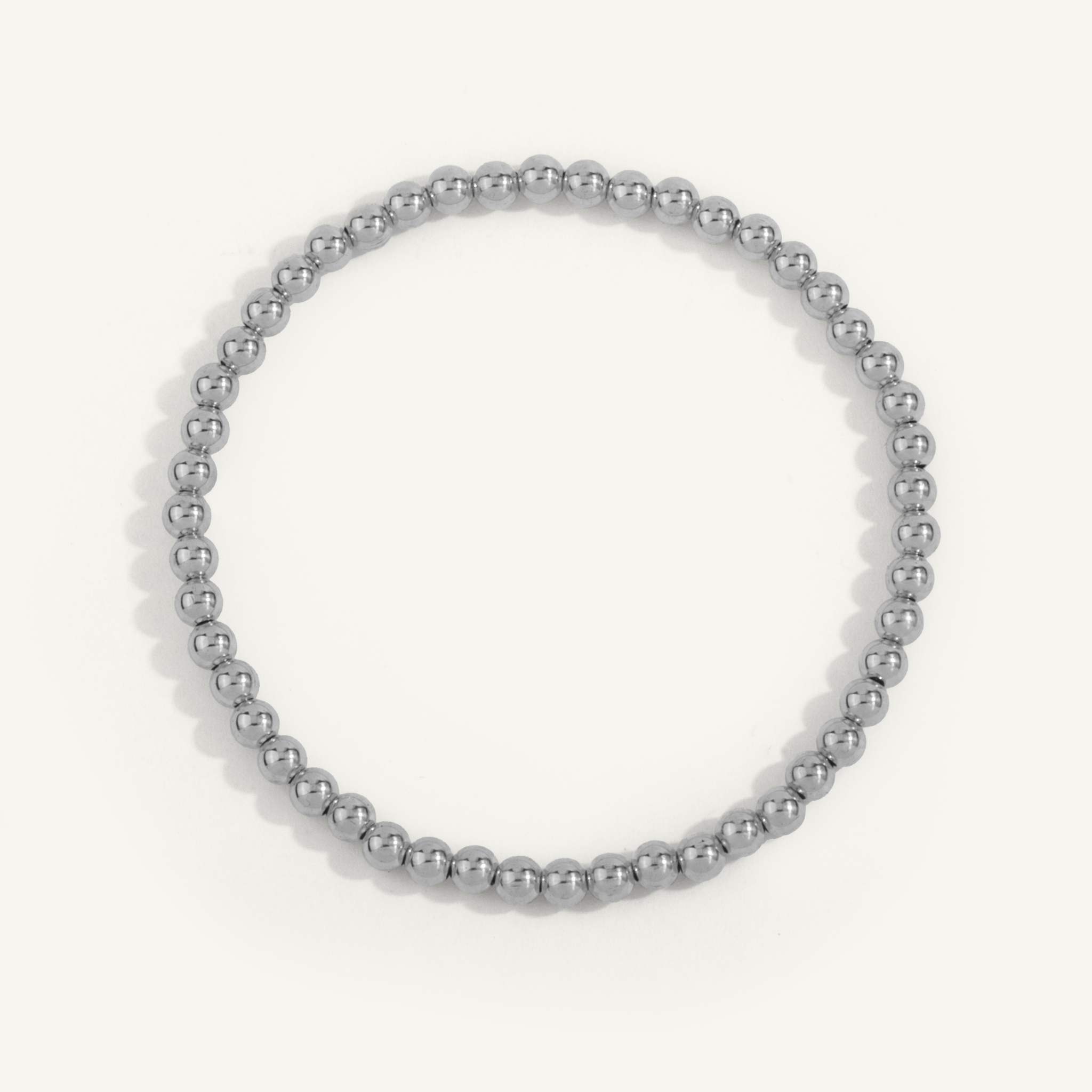 4mm Sterling Silver Shine Bright Bead Bracelet 7" by Dee Berkley