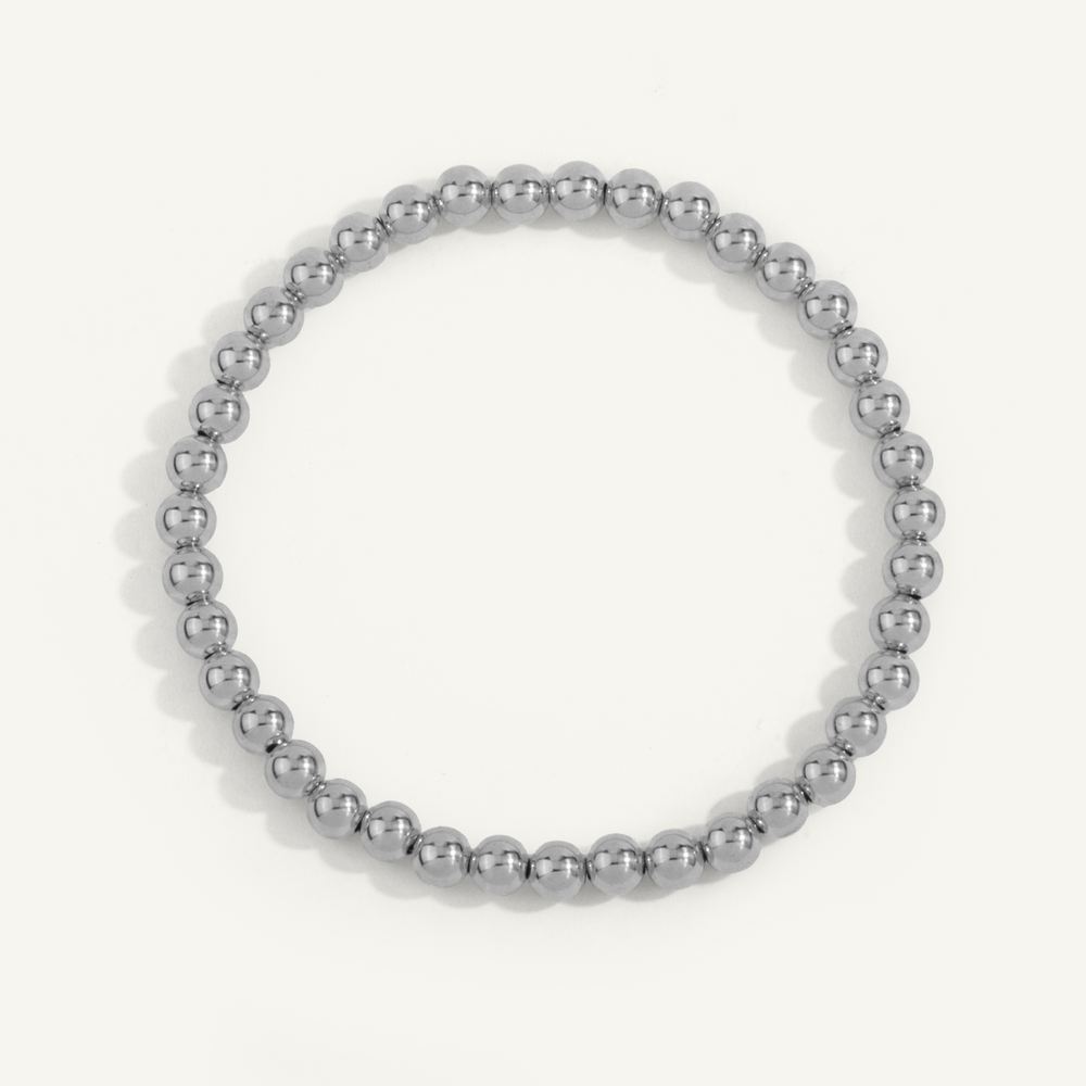 5mm Sterling Silver Shine Bright Bead Bracelet 7" by Dee Berkley