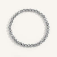 5mm Sterling Silver Shine Bright Bead Bracelet 7" by Dee Berkley