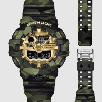 Bold Camo & Gold Watch by G-Shock