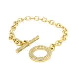14K Yellow Gold 1.33cttw Diamond Bracelet by RJM