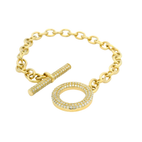 14K Yellow Gold 1.33cttw Diamond Bracelet by RJM