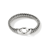 Icon Extension Silver Large Flat Chain 11mm Bracelet Sz L by John Hardy