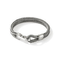 Icon Extension Silver Double Row Bracelet Sz L by John Hardy
