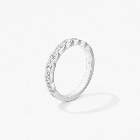 18K White Gold 0.22cttw VS G-H  Lorelei Floral Diamond Band by Hearts on Fire