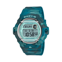 Blue Green Camouflage Baby G-Shock Watch