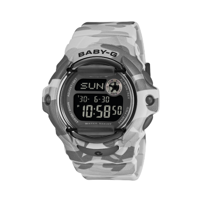 Grey Camouflage Baby G-Shock Watch