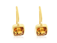 14K Yellow Gold 1.10cttw Citrine Earrings