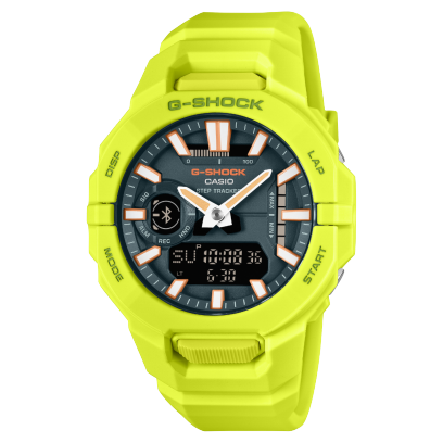 Yellow Green Watch with Orange Accents by G-Shock