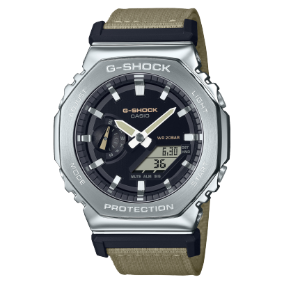 Utility Metal Collection Watch with Light Green Band by G-Shock