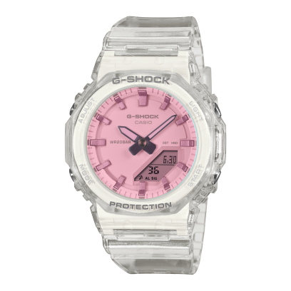 Clear Watch with Pink Dial by G-Shock