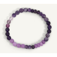 Ibiza Purple Beach Candy Bracelet 6mm by Dee Berkley