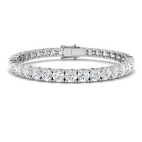 14K White Gold 17.06cttw VVS DE LAB GROWN Diamond Tennis Bracelet 7"