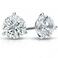 LAB GROWN 14K White Gold 1.50cttw Diamond Stud Earrings