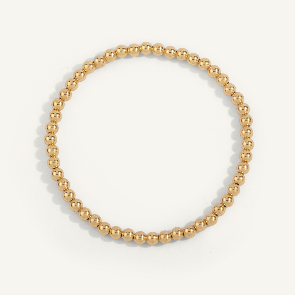 Shine Bright 4mm Gold Filled Beaded Bracelet 7" by Dee Berkley