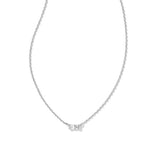 Juliette Silver Plated Necklace White Crystal by Kendra Scott