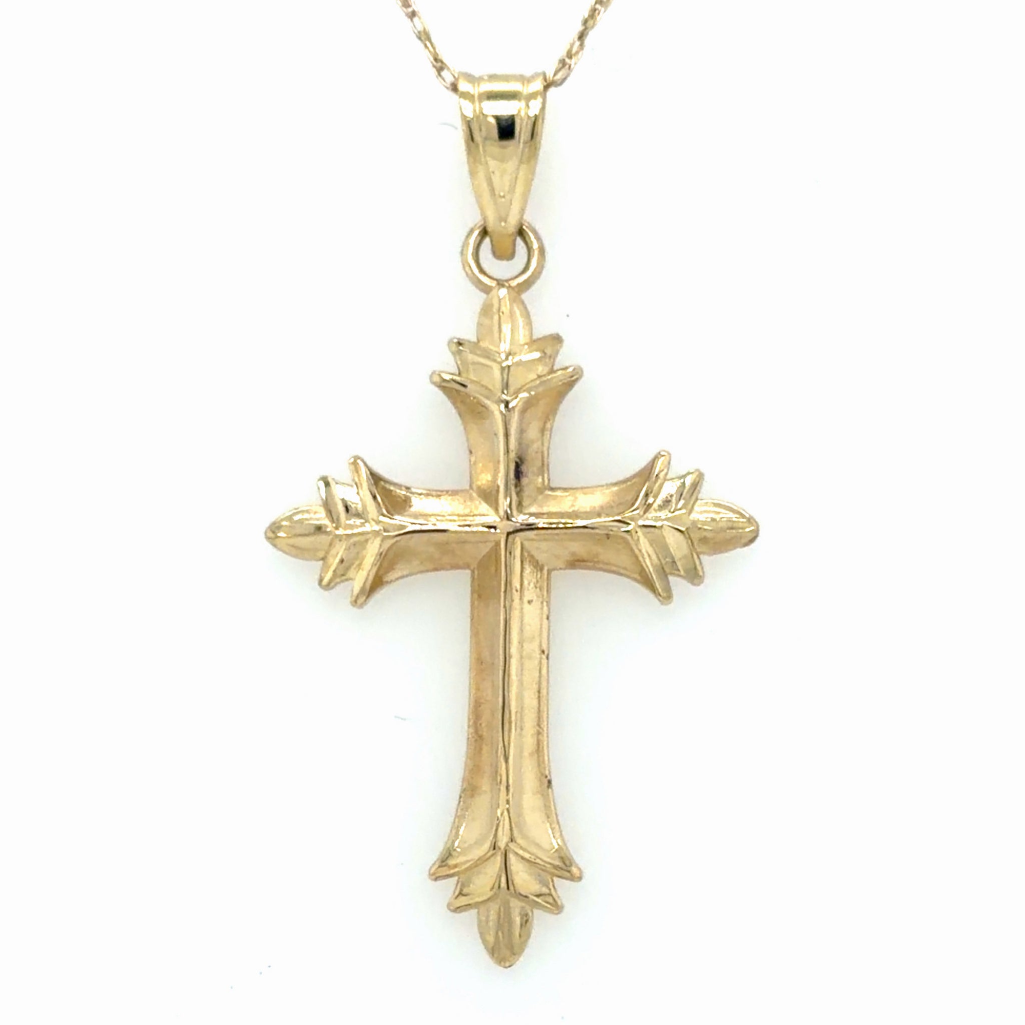 Estate Ornate Cross Necklace