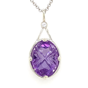 Sterling Silver Amethyst Necklace