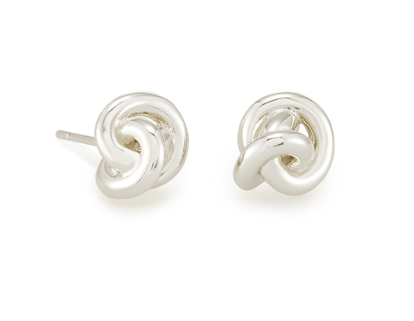 Presleigh Bright Silver Stud Earrings by Kendra Scott